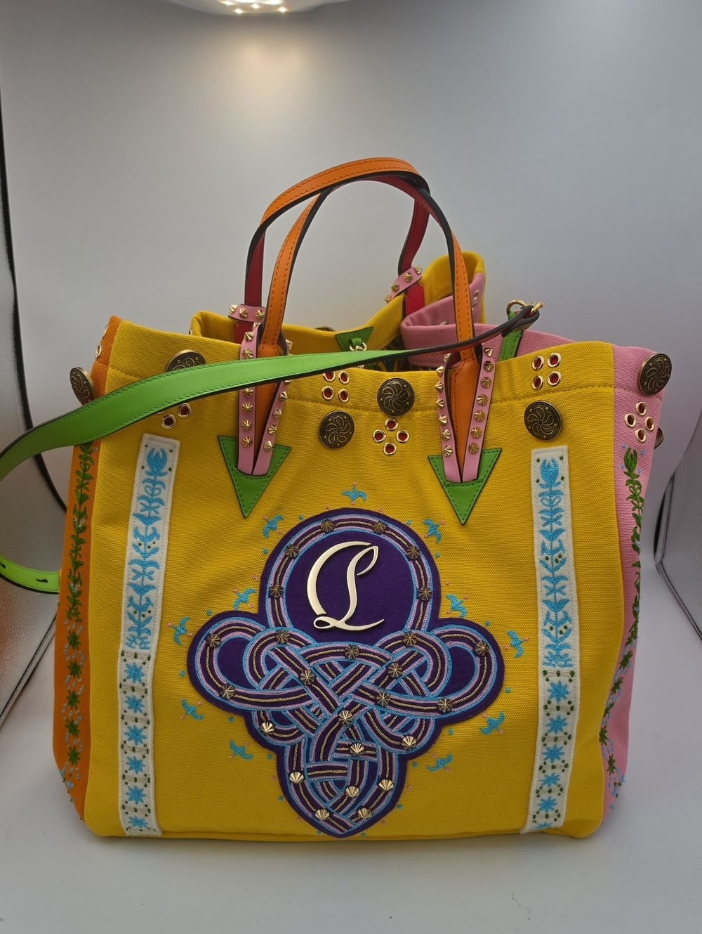 Christian Louboutin "Breizcaba" Limited Edition Embroidered XL Tote (NWOT)COA✨️